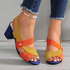 Elara | Comfortable Heels with Crossed Straps