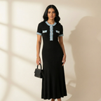 veloura Ribbed Midi Dress
