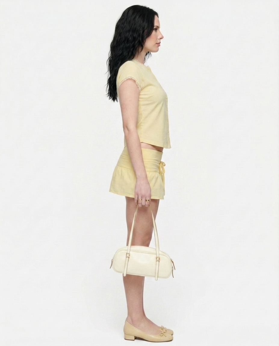 Veloura Lacey Button Up Top