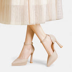 Amelia | Ankle Strap Pump Heels