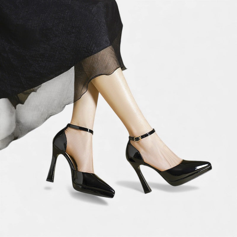 Amelia | Ankle Strap Pump Heels