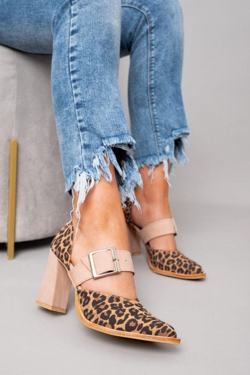 Sienna | Leopard Print Block Heels