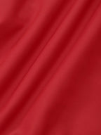 Red Ruched Knot Skirt