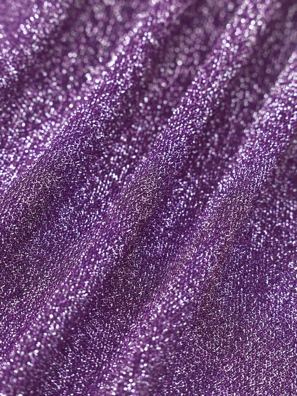 Purple Lurex Knotted Cover-Up Skirt