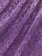 Purple Lurex Knotted Cover-Up Skirt