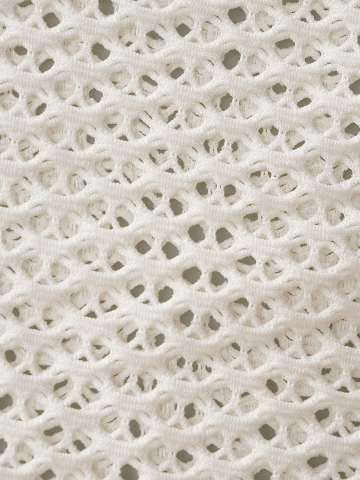 White Mesh Openwork Cover-Up Skirt