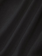 Black Ruched One Shoulder Cover-up