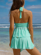Off White Star Decorated Mesh Skirt