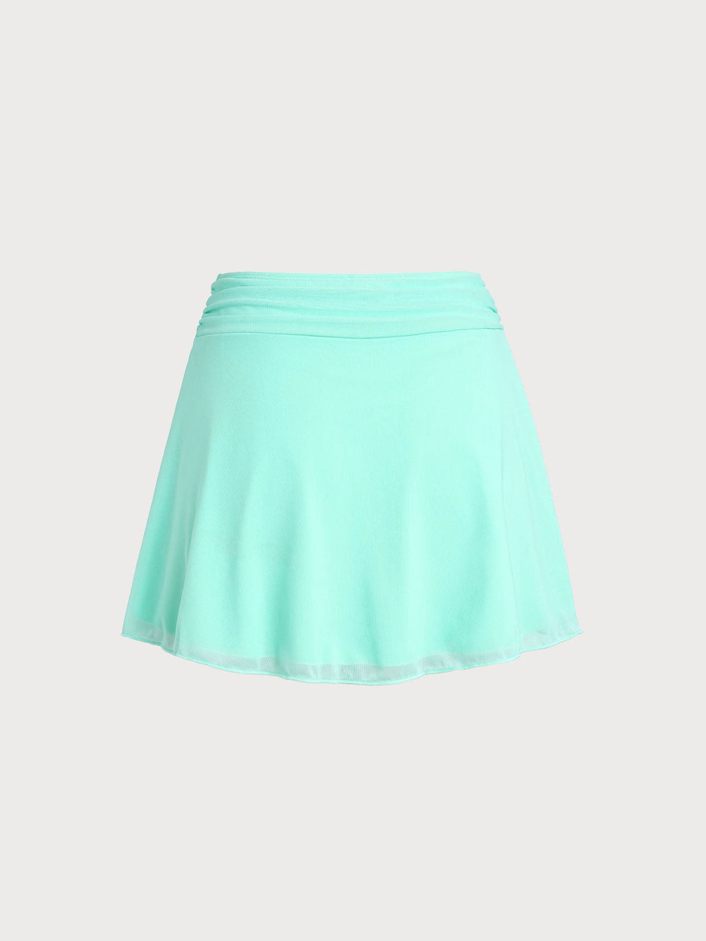 Off White Star Decorated Mesh Skirt