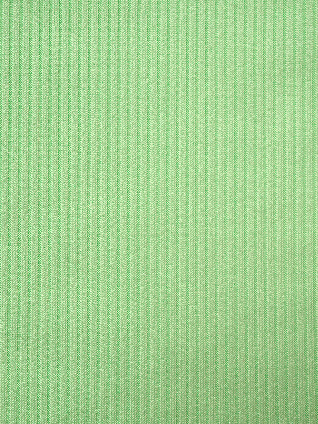 Green Polyester Striped Knit Shorts