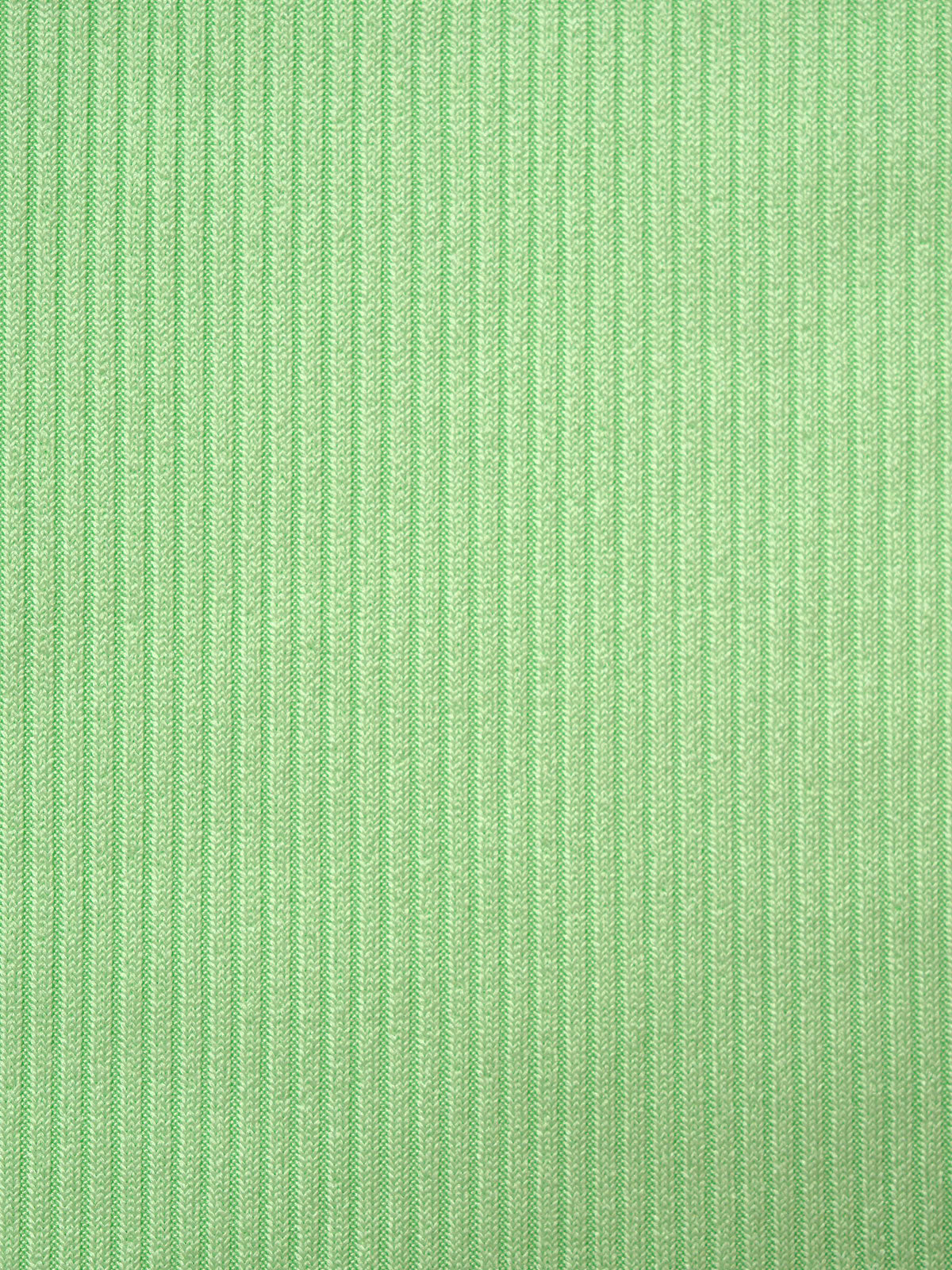 Green Polyester Striped Knit Shorts